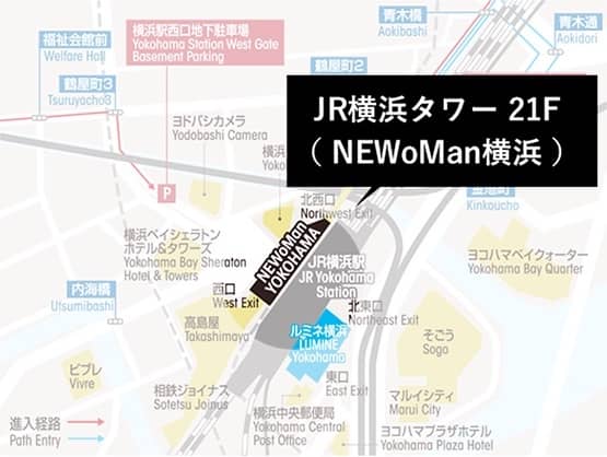 DRESSY ROOM横浜 アクセスマップ